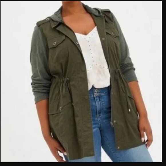 NWOT Torrid Size 4 Anorak Style Light Jacket - Picture 1 of 5